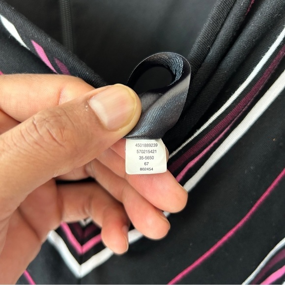 White House Black Market Women’s Stretchy Striped Bodycon Midi Dress Size 10 - Picture 8 of 10